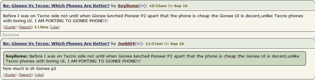 Tecno vs gionee