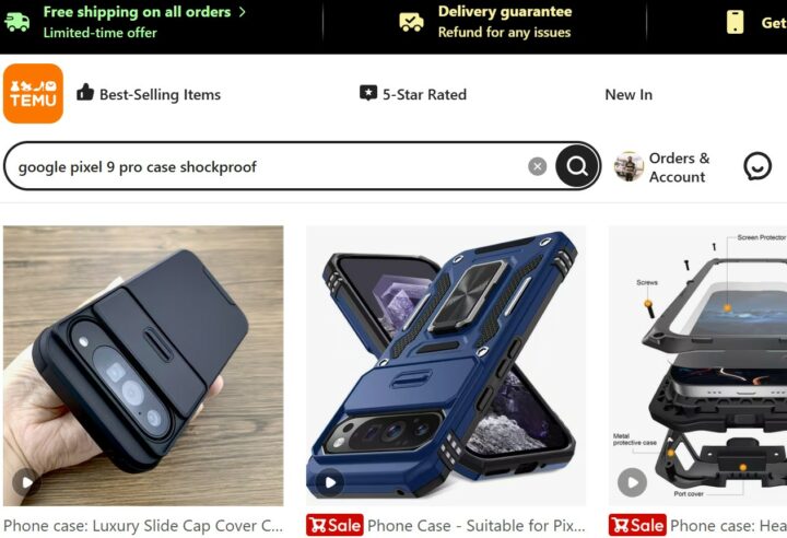 Temu Online Shopping Site