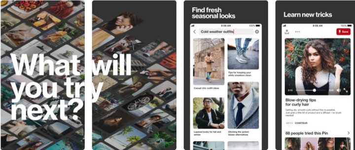 pinterest mobile app