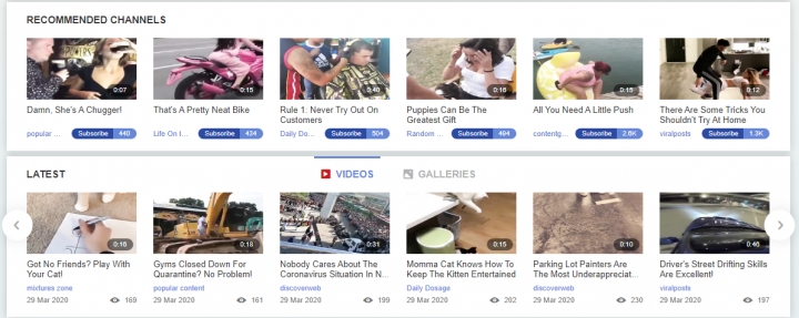 video sharing sites