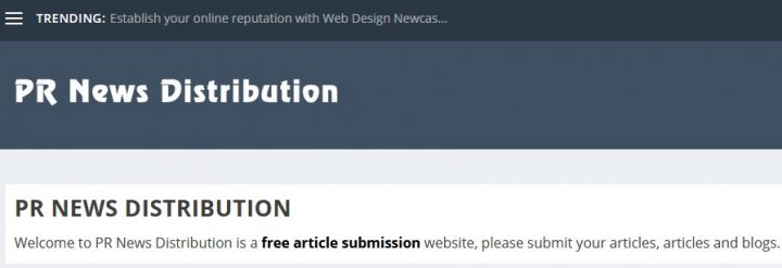 PR news distribution
