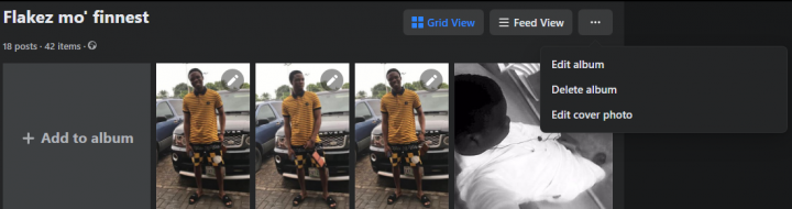 FB delete photo