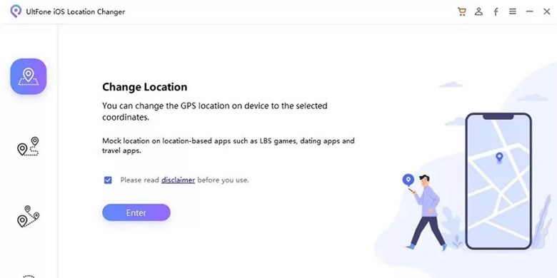 Download the UltFone iOS Location Changer from the official website