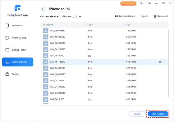 Choose a storage path for your files