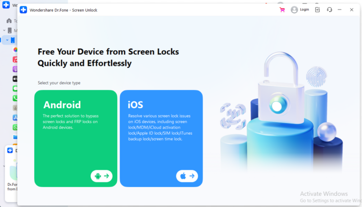Dr. Fone Screen Unlock tutorials