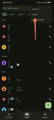 View blocked numbers 01