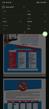 Choose print options