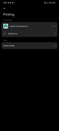 Enable print service