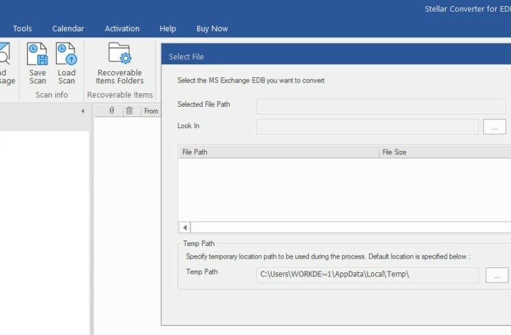 Stellar EDB to PST conversion software