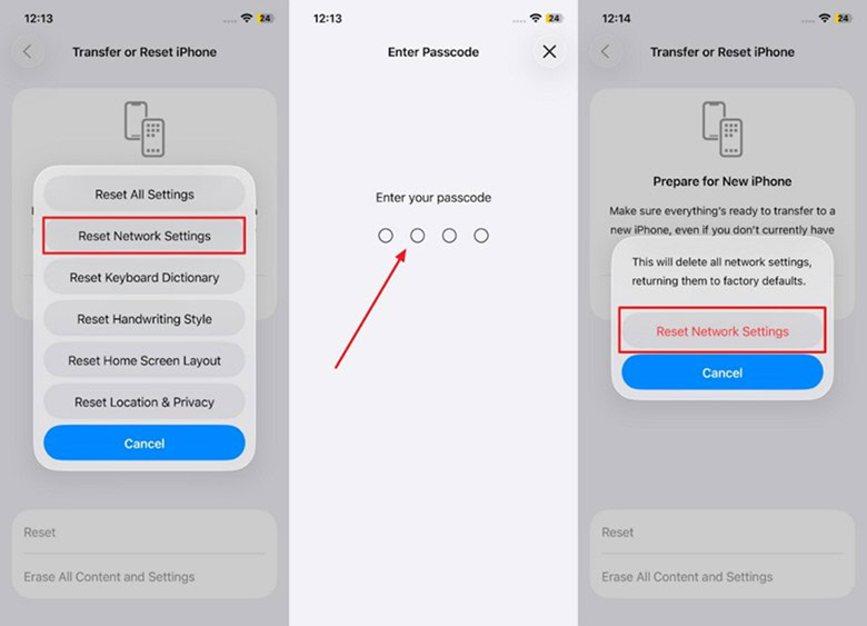 Reset Network Settings