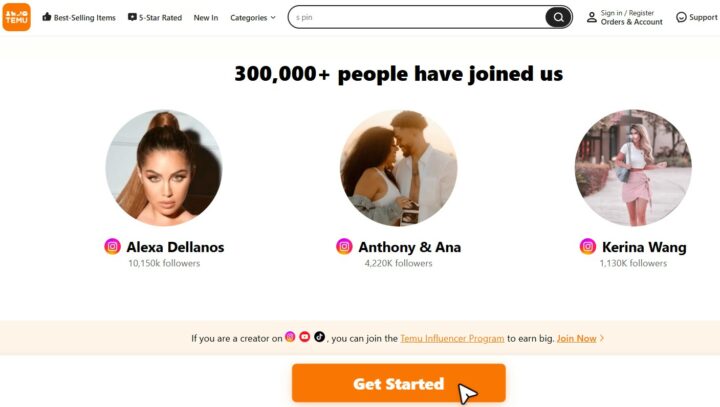 TEMU Influencer Program