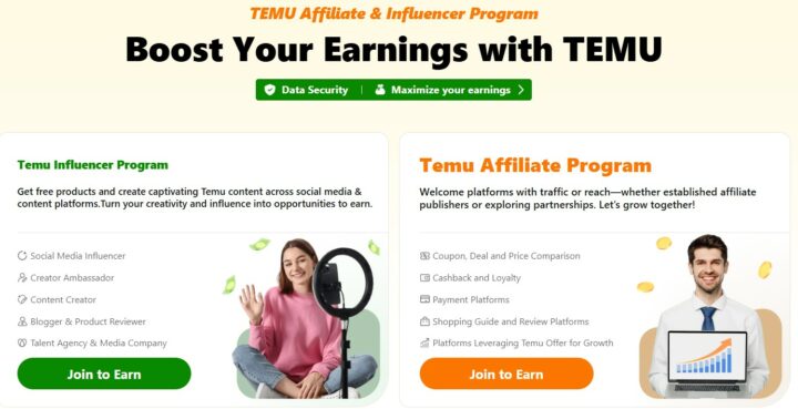 TEMU Influencer Program tips