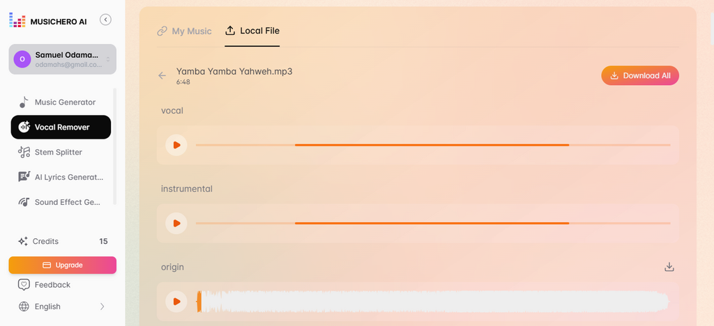 Music Hero Vocal Removal