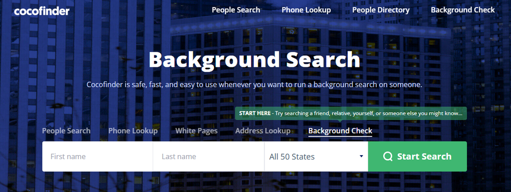 CocoFinder Background Check