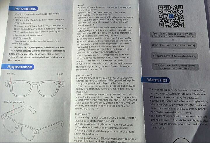 AI Smartglasses control