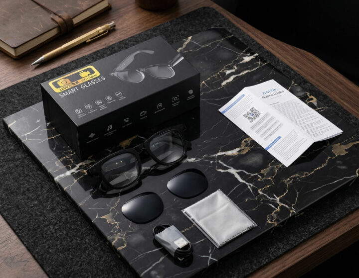 JS-01 Pro Generic AI Smartglasses unboxing review