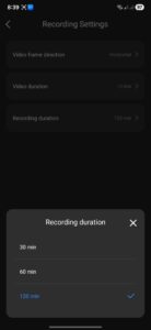 Audio Recording Settings