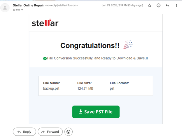 Stellar Online PST Repair Tool