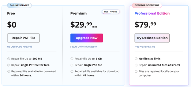 Stellar Repair for Outlook Pricing