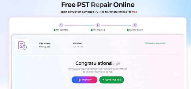 preview or download the repaired content