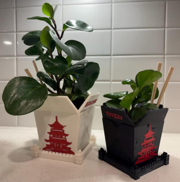 3D Plant Pot With Built-In Drainage