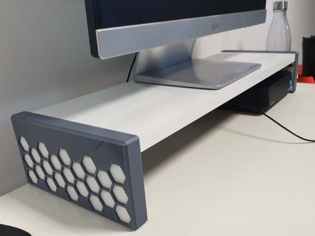 3D monitor riser