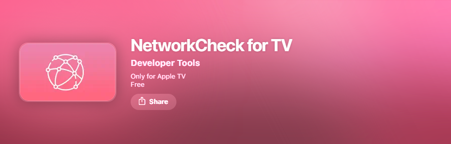 NetworkCheck for TV