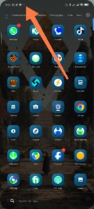 White dot in phone display