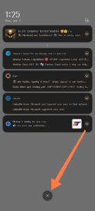 Clear oveflowing notifications