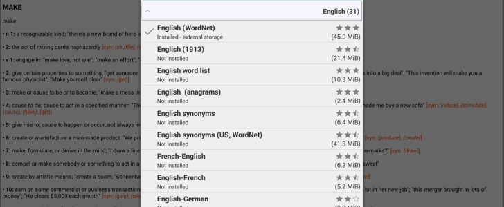 offline dictionaries app for students