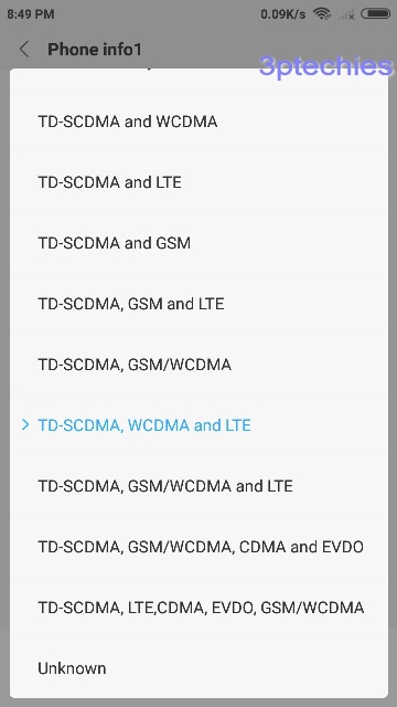 force 3g/4g lte only mode settings on Android